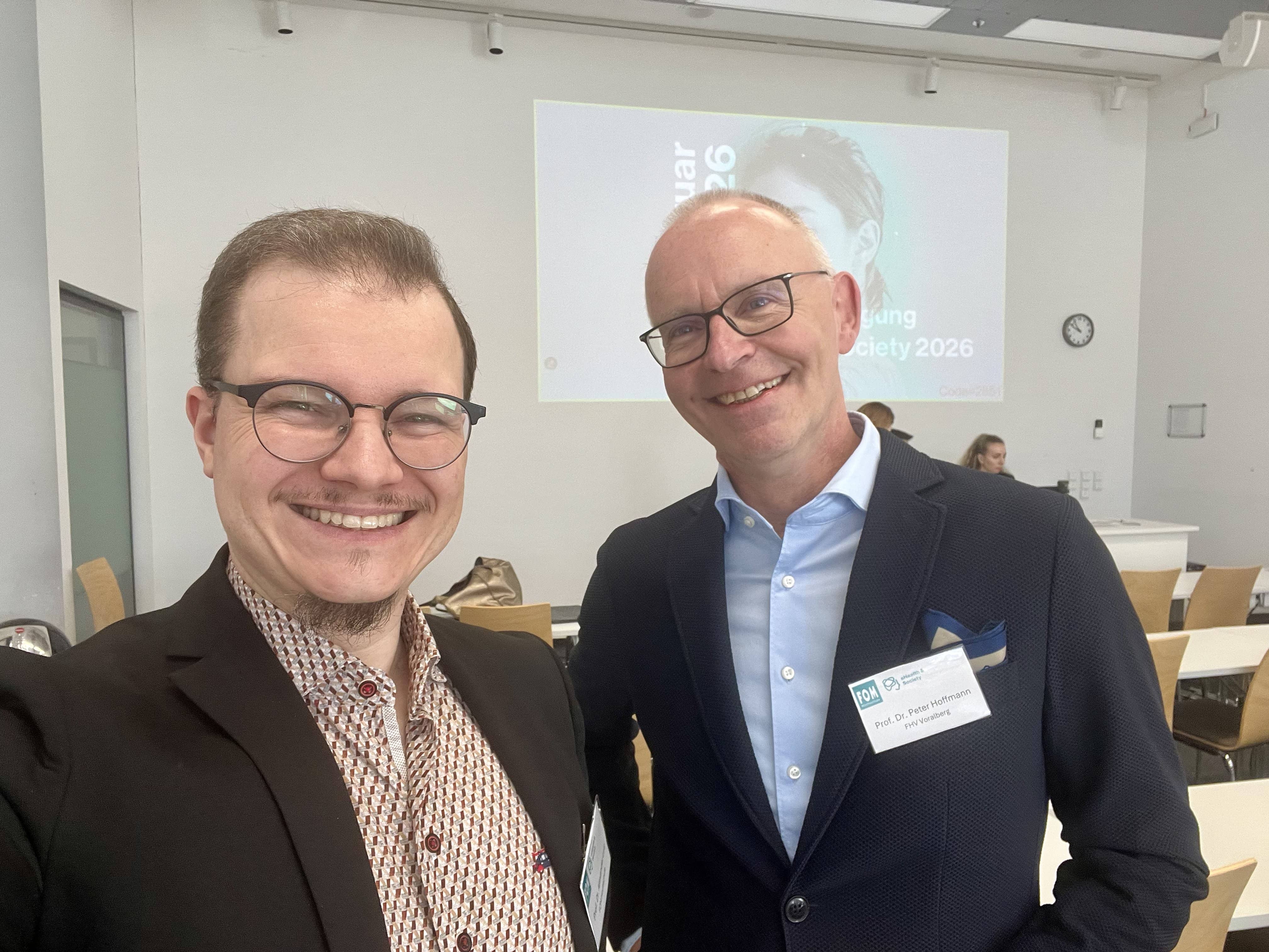 eHealth & Society: Professor Dr. Alexander Lutz und Professor Dr. Peter Hoffmann als Speaker