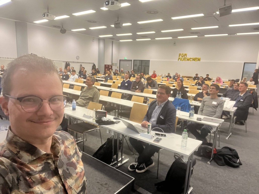 Professor Lutz beim Data Science Meetup in München